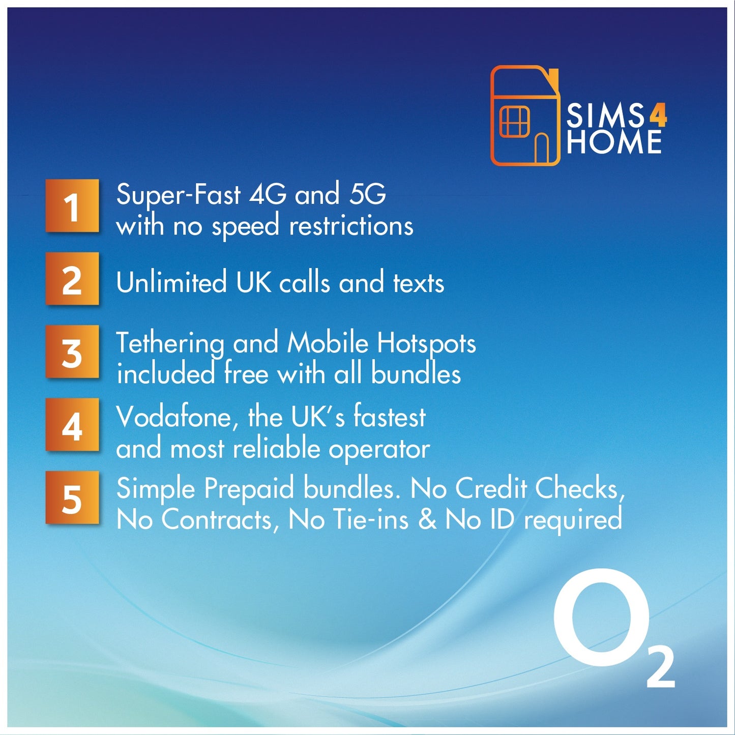 O2 Data Sim Card Preloaded with UNLIMITED 4G/5G Data – Sims4Home